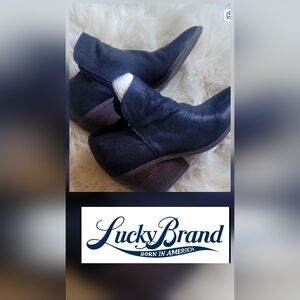 Lucky Brand Black Ankle Booties